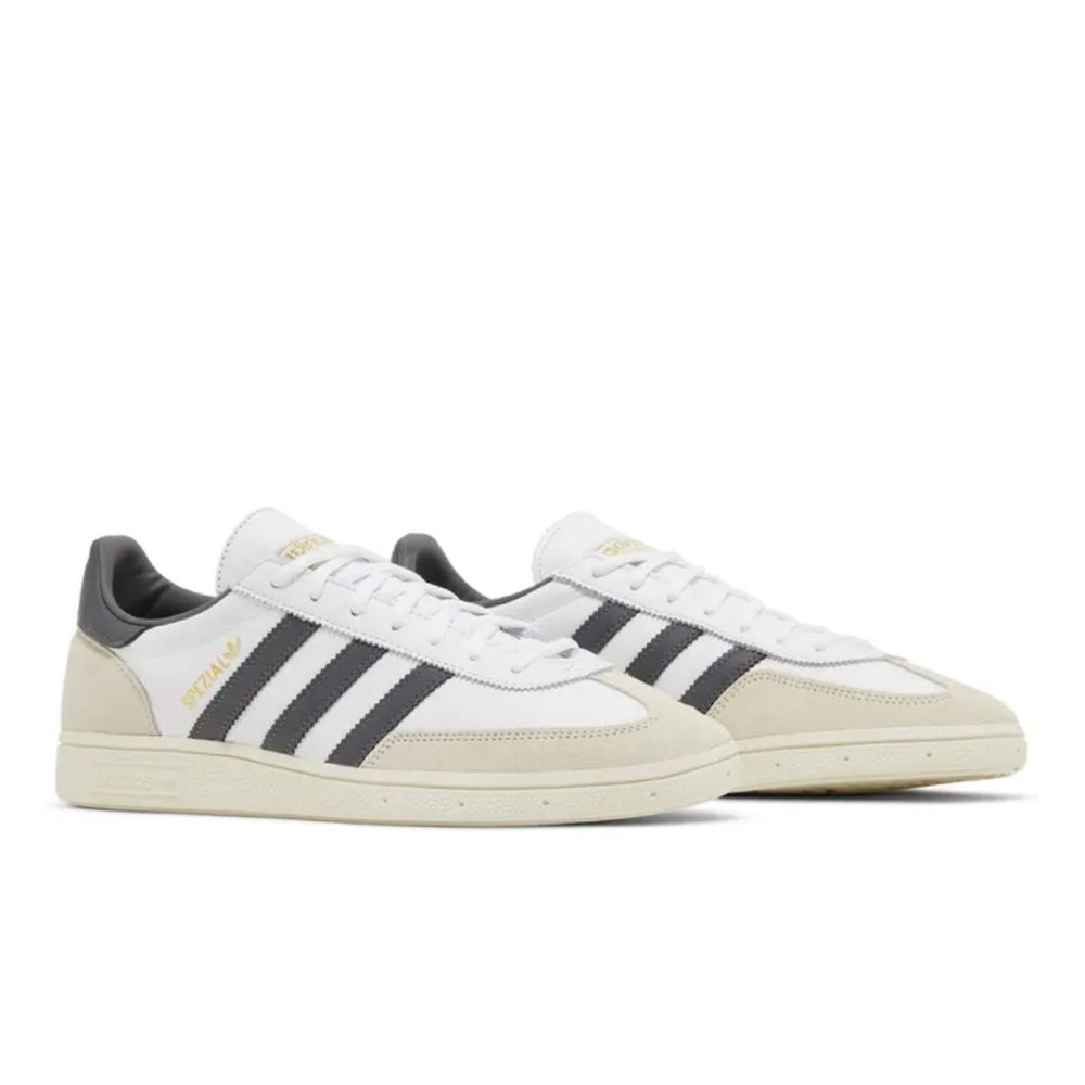 adidas White Black and Cream Handball Spezial Athletic Sneakers